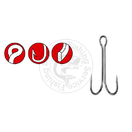 Двойник Gamakatsu Double 22 Long Shank ― Fishing Service