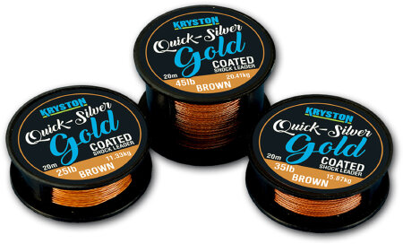 Шок-лидер KRYSTON Quicksilver Gold Coated Shock Leader/Hook link ― Fishing Service